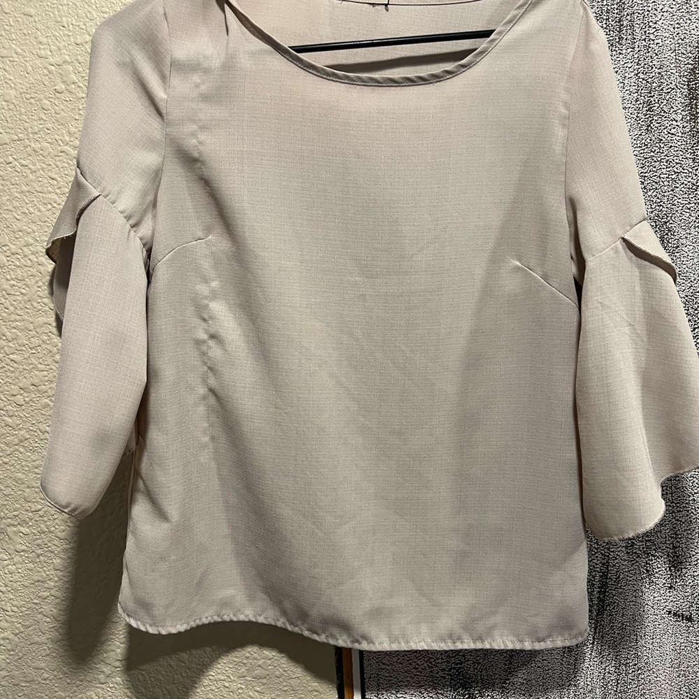 Elegant Cream Women's Top